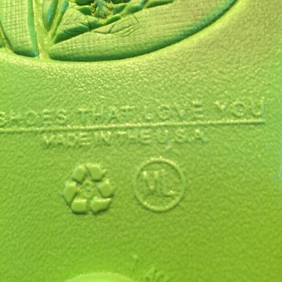 OKAL RUBBER SLIDES LIME GREEN - Picture 10 of 10